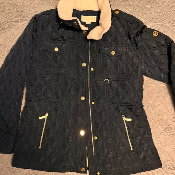 Michael Kors Lightweight Jacket / Navy w/Gold-Toned / Size: L - Picture 13 of 13